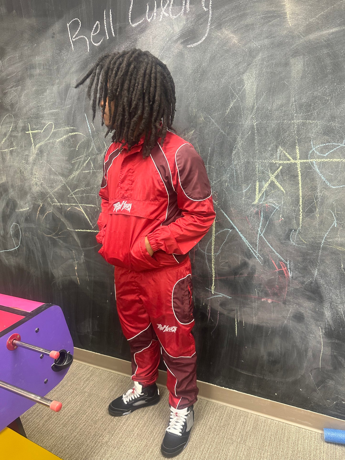 RELL LUXURY WINDBREAKER SET “CRIMSON”